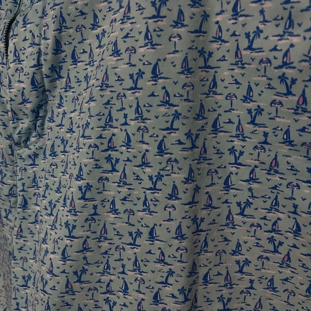 Vineyard Vines Breaker Shorts Size 40 Sailboats And Palm Trees blue coastal